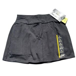 art class Black Athletic Skort with Elastic Waistband